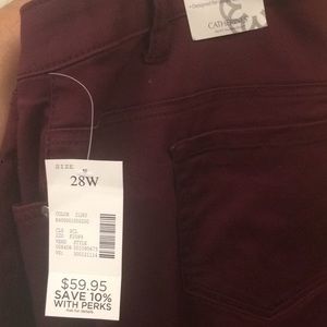 Sateen Catherine’s Burgundy Pants
